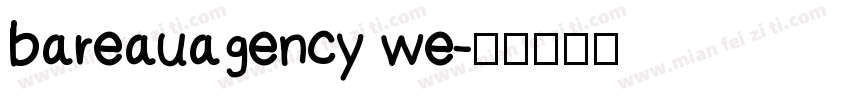 bareauagency we字体转换